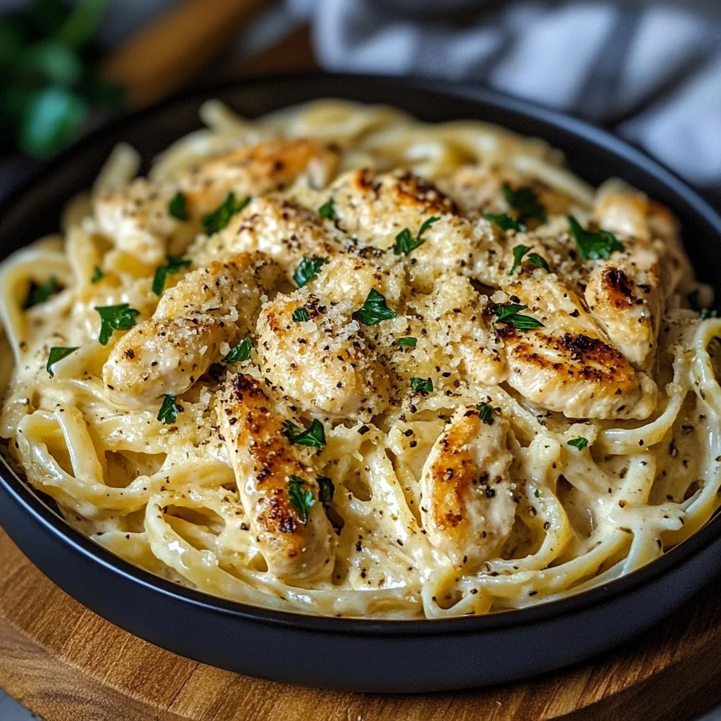 Creamy Garlic Parmesan Chicken Pasta