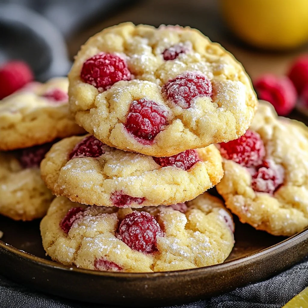 Lemon Raspberry Cookies