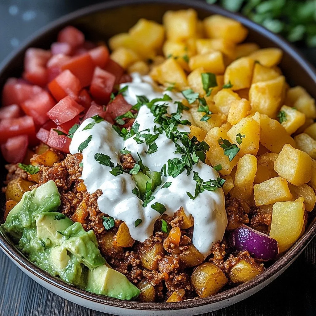 Loaded Potato Taco Bowl