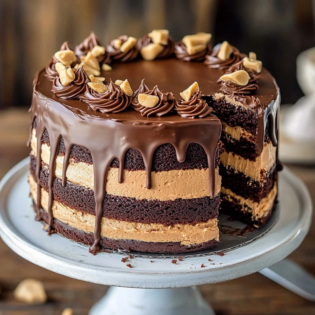 Peanut Butter Chocolate Layer Cake