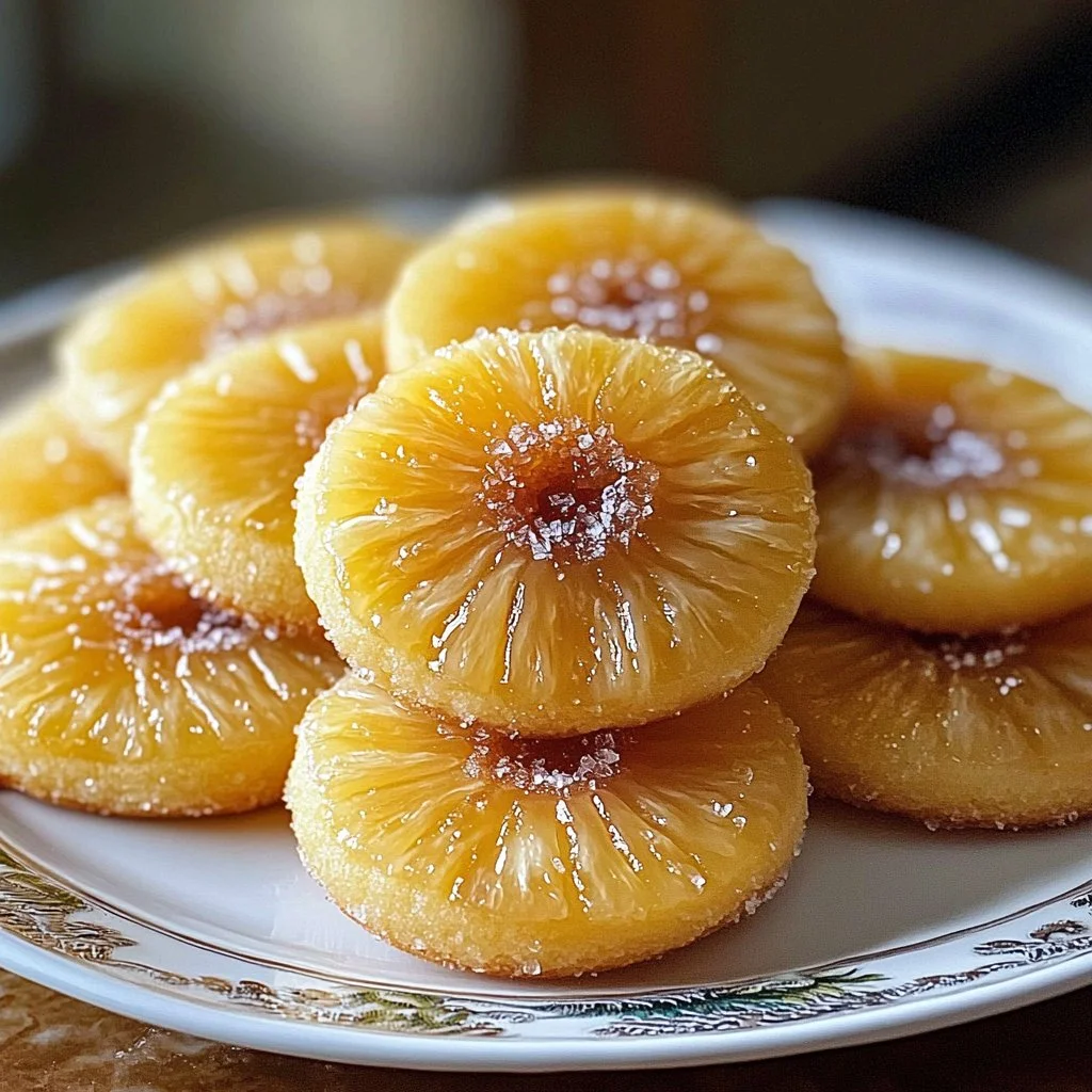 Pineapple Upside-Down Sugar Cookies