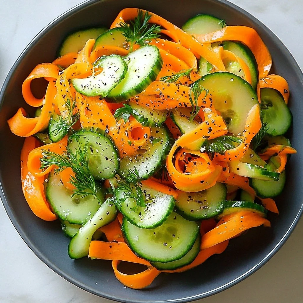 Ribbon Carrot-Cucumber Salad